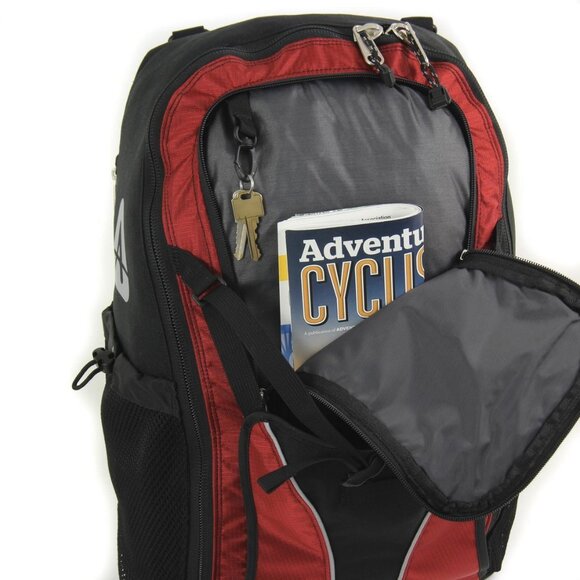 Arkel Bug Pannier Bike Cyclist Backpack Travel/Commuter - Black & Red - Picture 6 of 13